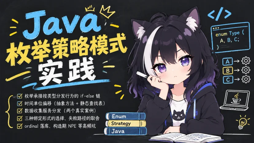 Java 枚举策略模式：用枚举替换 if-else 分发的三种绑定方式