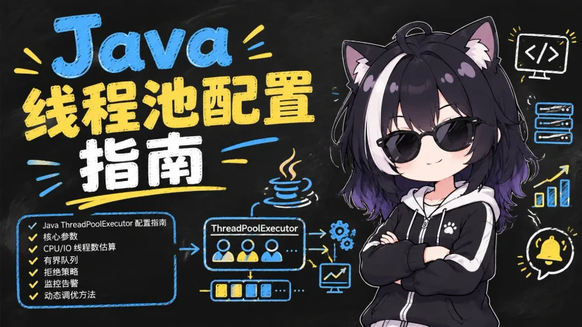 Java 线程池配置指南:核心参数、线程数估算与拒绝策略封面图