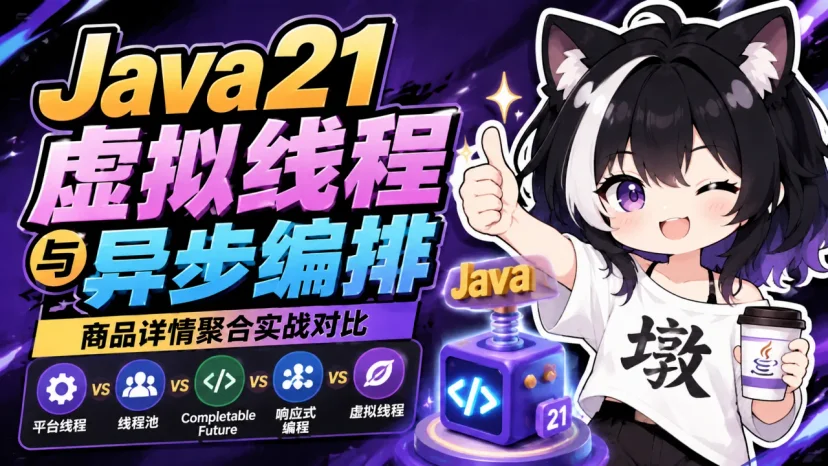 Java 21 虚拟线程与异步编排:线程池、CompletableFuture 选型封面图